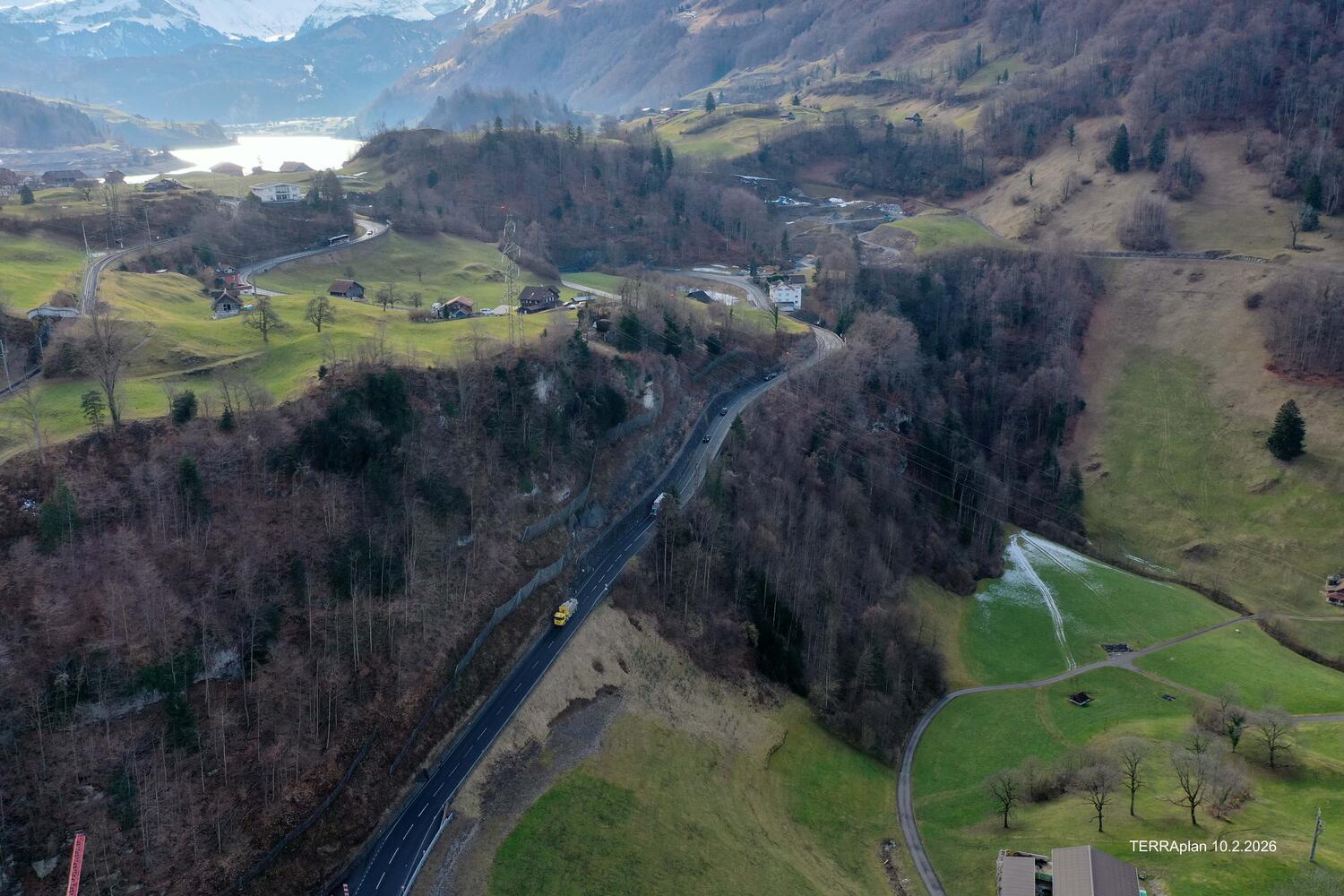 Neuer Abschnitt der Nationalstrasse N8 zwischen Lungern Nord und Giswil Süd
