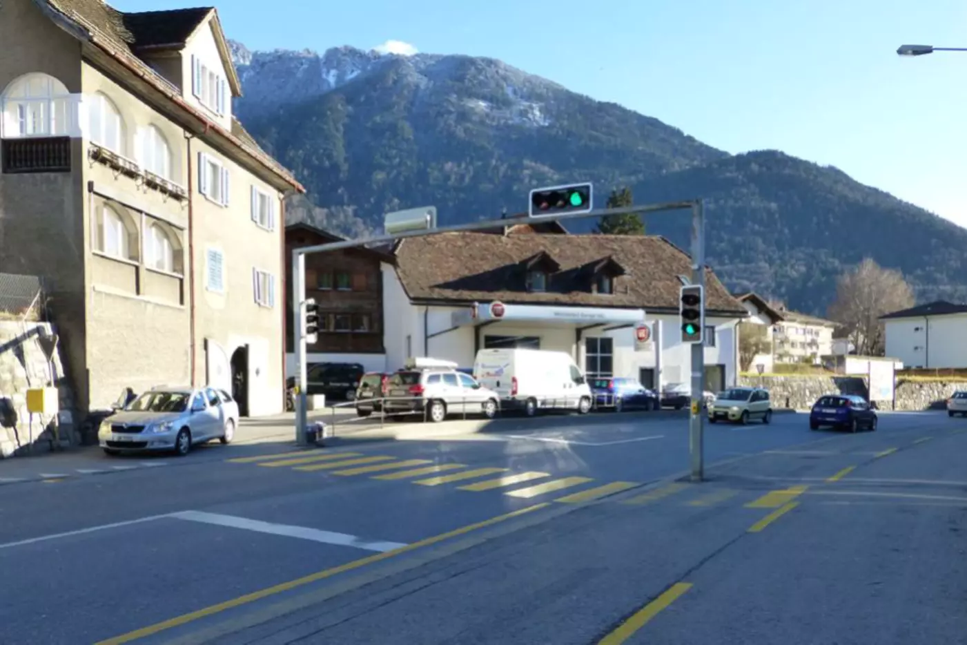 Masanserstrasse, 2. Ausbauetappe, Chur: Stand vor dem Strassenausbau