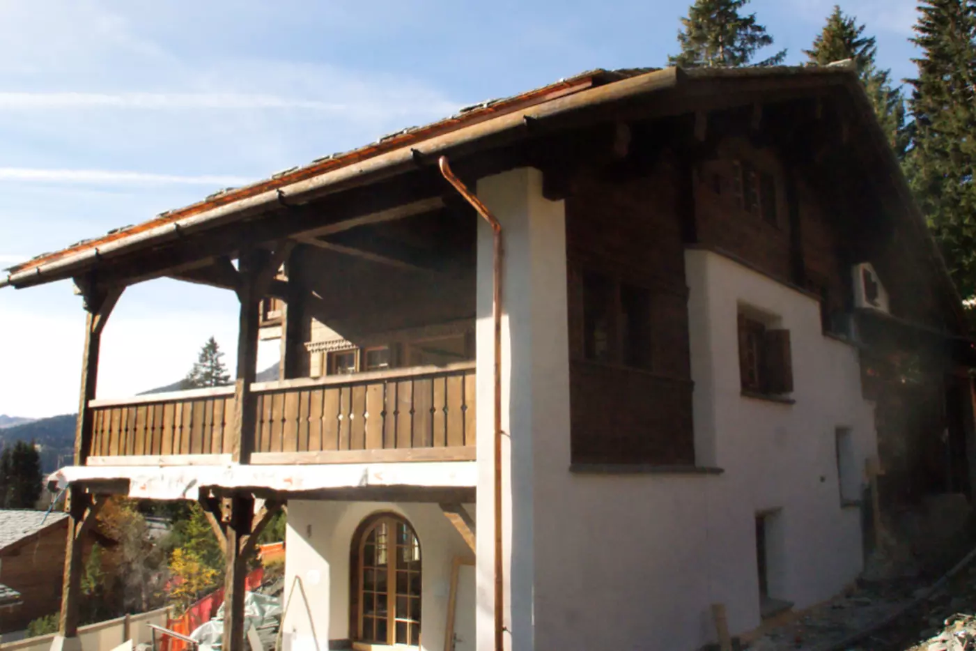 Abbruch und Wiederaufbau MFH, Valbella: Ansicht Nord
