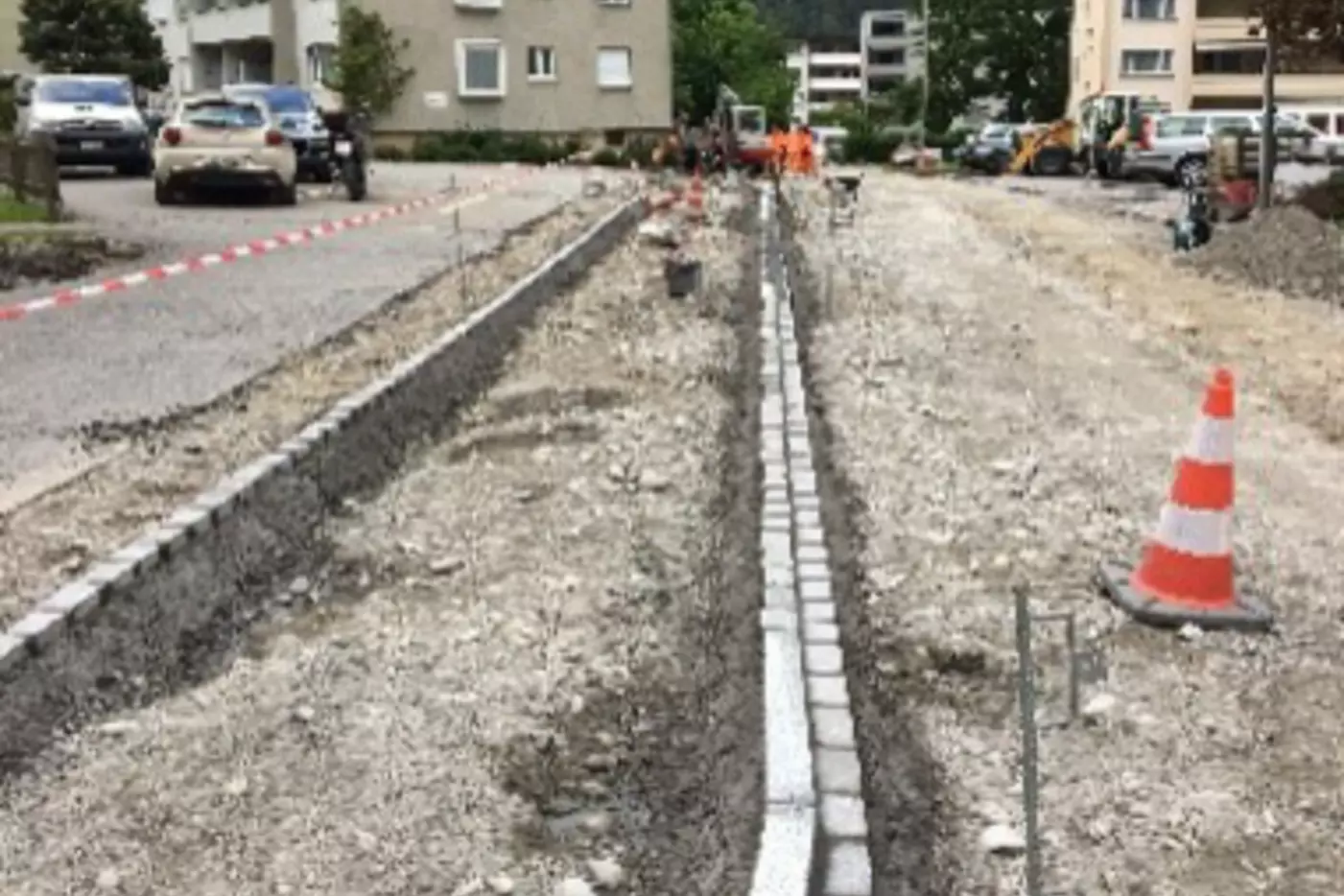 Sanierung Rieven, Domat/Ems: Neuer Randabschluss