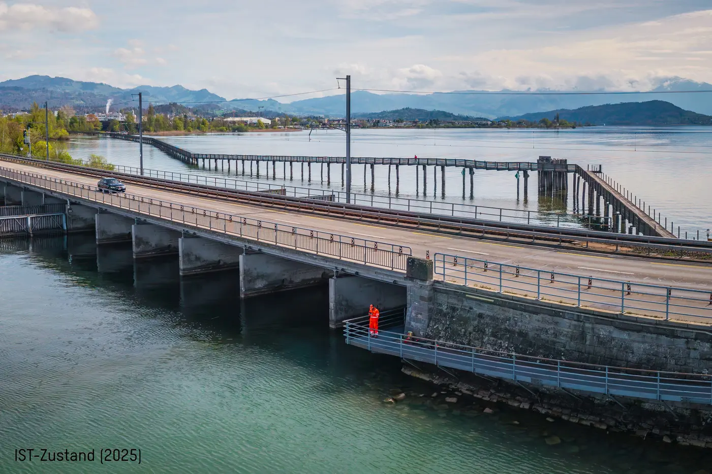 Drohnenaufnahme Strassenbrücke IST Zustand 2025