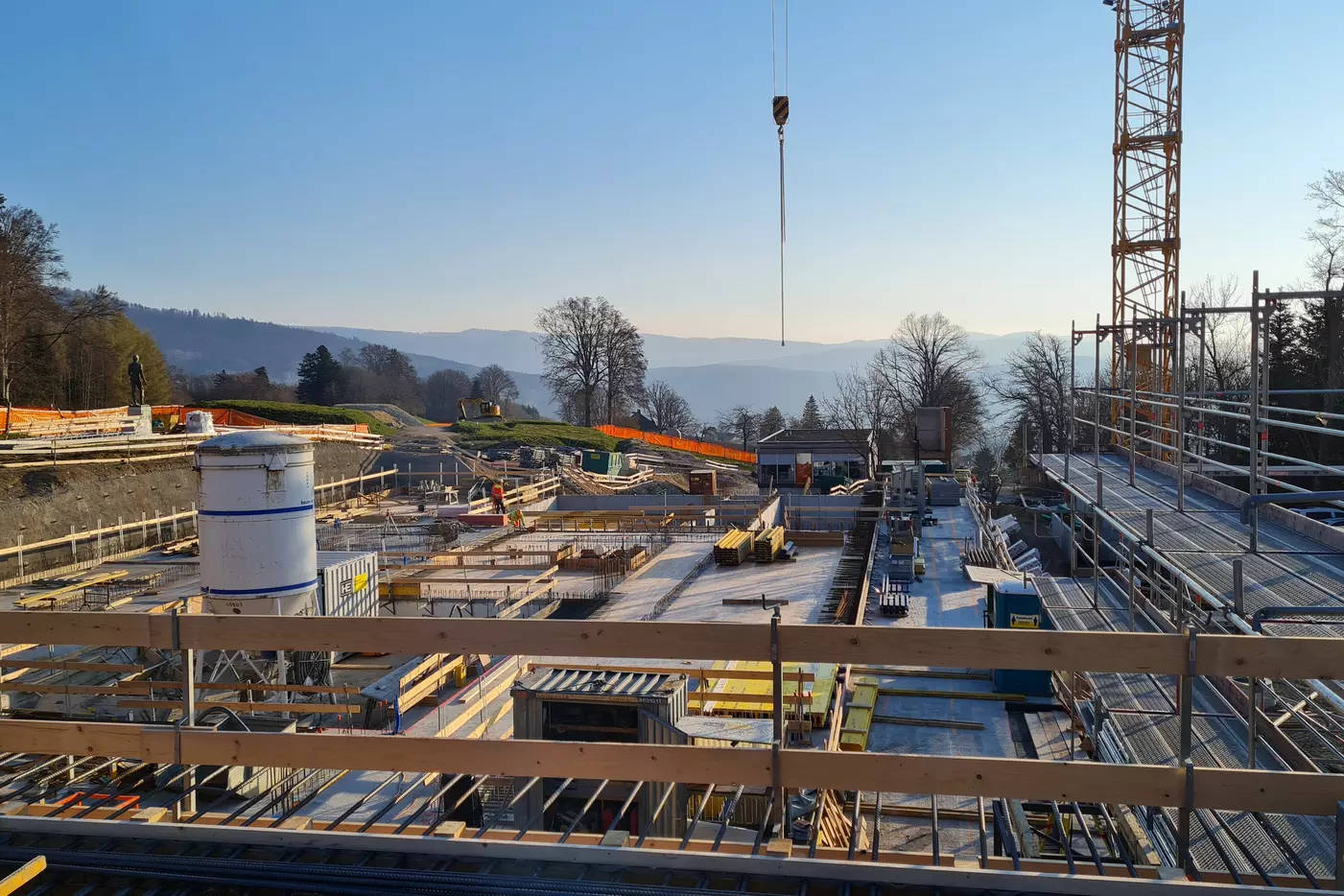 Blick Richtung Osten auf EG