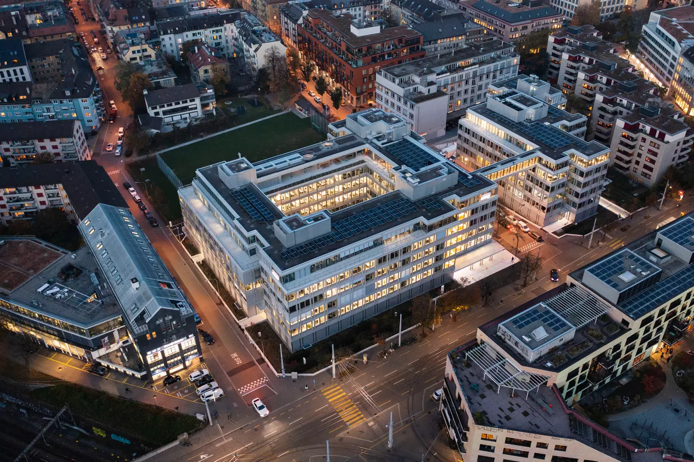 Drohnenaufnahme Badenerstrasse 170/172 Zürich