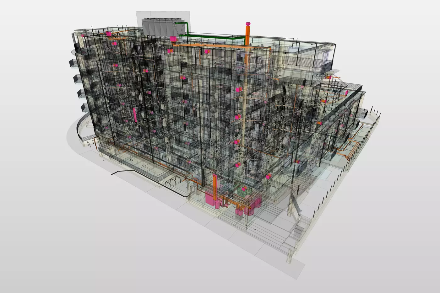 BIM Visualisierung Eibenstrasse 18+20, Zürich