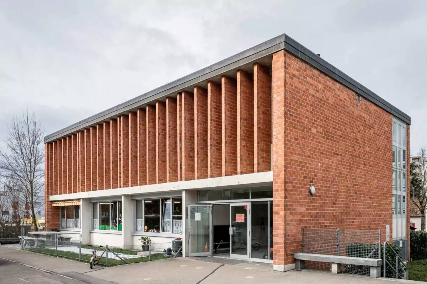 Visualisierung Schulanlage Wolfsmatt, Dietikon von Bünzli & Courvoisier Architekten AG