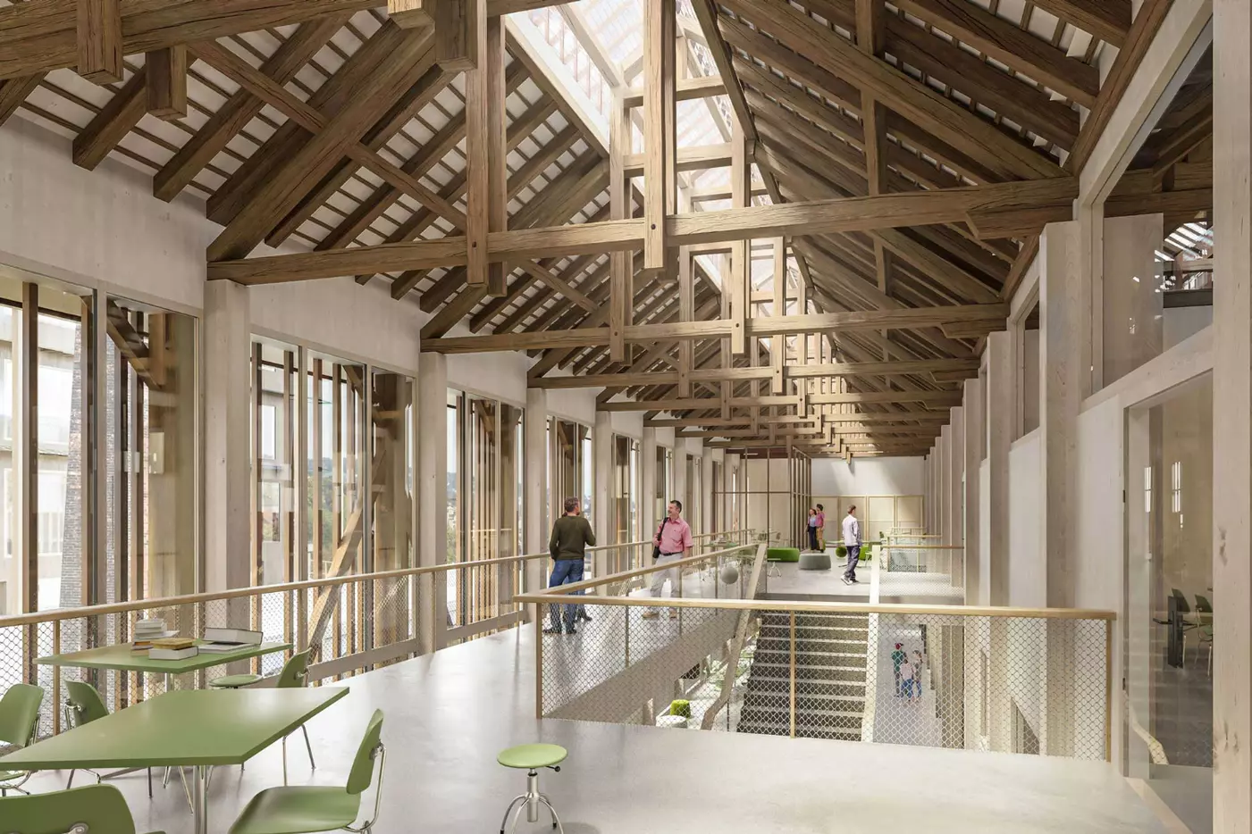 Visualisierung Kantons- und Berufsfachschule Uetikon am See (VPA Architektur AG)