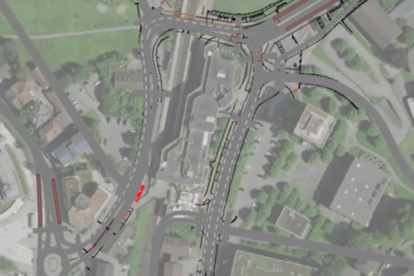 Strassennetz Emmenbruecke