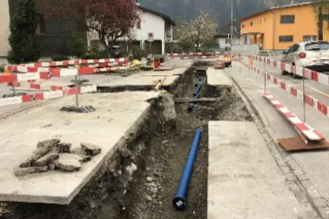 Sanierung Rieven, Domat/Ems: Neuer Wasserleitung