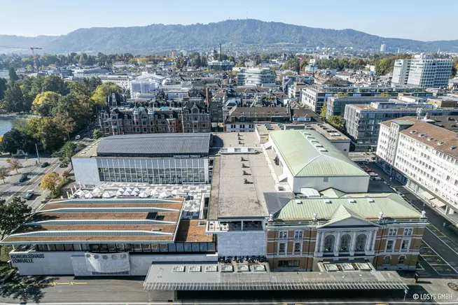 Luftaufnahme Konzert- und Tonhalle Zürich