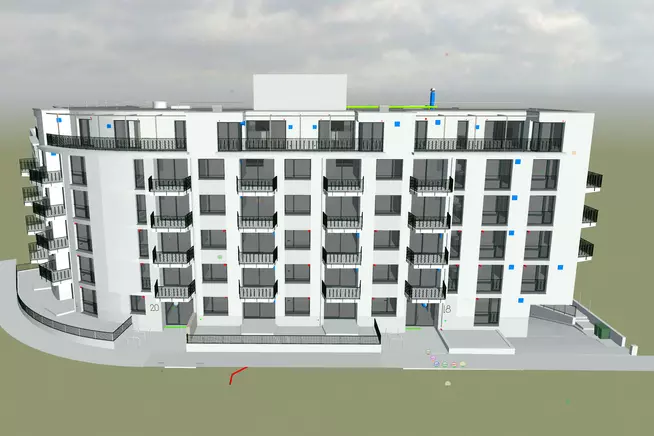 BIM Visualisierung Eibenstrasse 18+20, Zürich