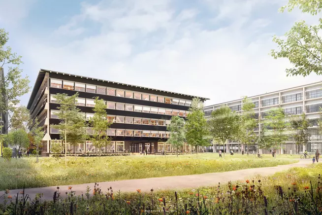 Visualisierung Hortus, BaseLink Areal (c) Herzog & de Meuron Architekten AG