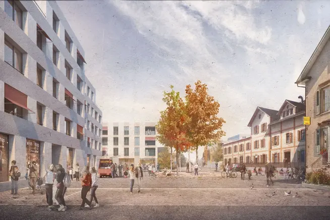 "Perron Vert" auf dem ehemaligen Mosterei-Areal Egnach